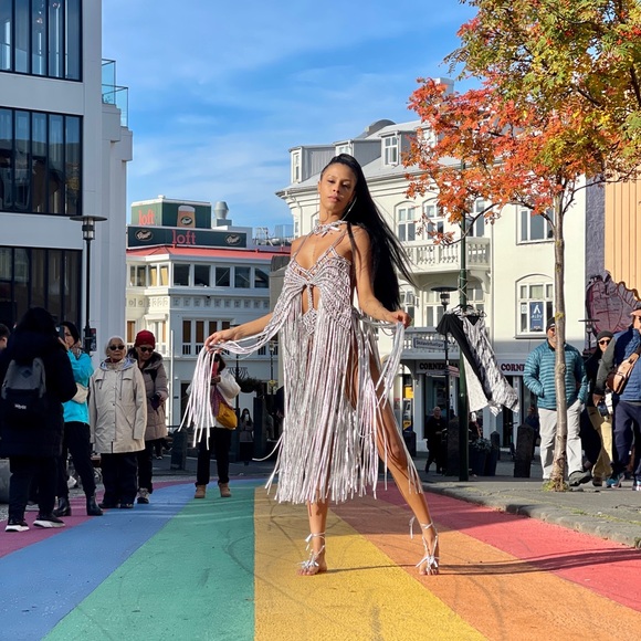 Handmade Macramé Rope Dress Original GoodVibeGoda Design - Picture 3 of 16